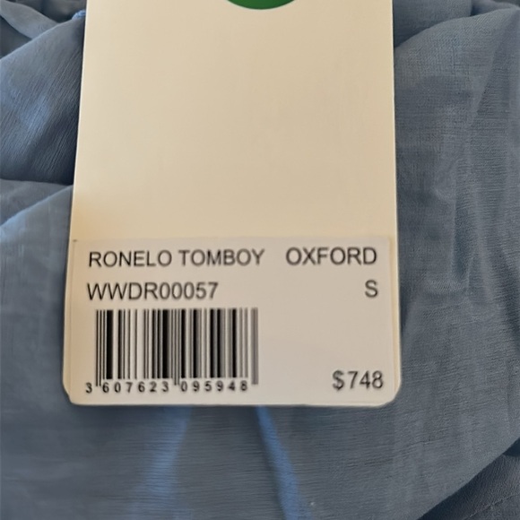 NWT! $748 Zadig & Voltaire Ronelo Tomboy Oxford Light Blue Maxi Dress SZ S - Picture 12 of 14